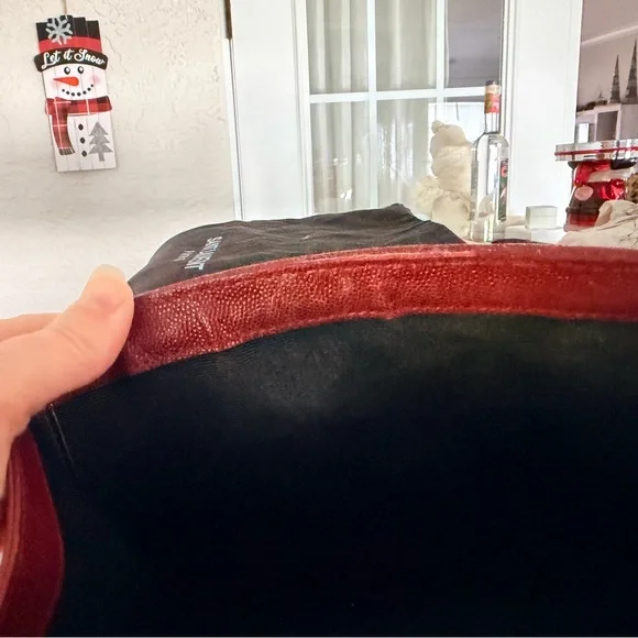 Yves Saint Laurent Envelope Scarlet Quilted Shoulder Bag Gold Chain YSL - Picture 16 of 16